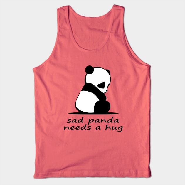 sad panda needs a hug Tank Top by redhornet